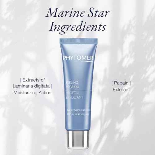 PHYTOMER Vegetal Exfoliant with Natural Enzyme Gentle Face Exfoliator | Cleanses, Eliminates Impurities, Refines Skin's Texture | Safe, Natural Ingredients | Sustainable & Eco-Friendly | 50ml