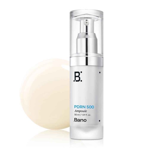 Bano PDRN 500 Ampoule – Firming & Hydrating Serum with PDRN, Peptides, Collagen & Hyaluronic Acid | Korean Skincare for Sensitive Skin | Fragrance-Free | 1.01 fl oz