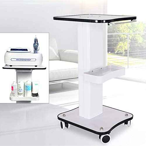 3-Tier Rolling Esthetician Cart with Storage Trays, 88lbs Capacity Aluminum Mobile Beauty Salon Trolley Cart with Locking Wheels