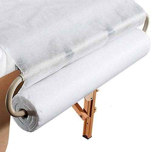 White Disposable Non-Woven Bed Cover ROLL Perforated Massage Table Sheets Wax Facial Chair