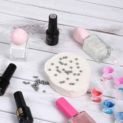 100 PCS Paint Mixing Balls, Metal Balls Stainless Steel Ball Bearings for Model Mixing and Stirring of Paint or Nail Polish Agitator (0.16"/4mm)