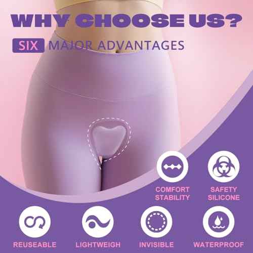camel toe concealer£¬Seamless Camel Toe Hider, Reusable Anti Camel Toe Sprong Insert, No Camel Toe Underwear Guard (5, Small)