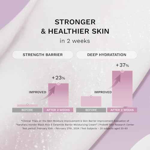 HARUHARU wonder Black Rice 5 Ceramide Barrier Moisturizing Cream, Daily Skin Barrier Care, Long-Lasting Hydration, Soothing & Nourishing, Ceramide Capsules, Korean Skincare, 1.69 fl.oz