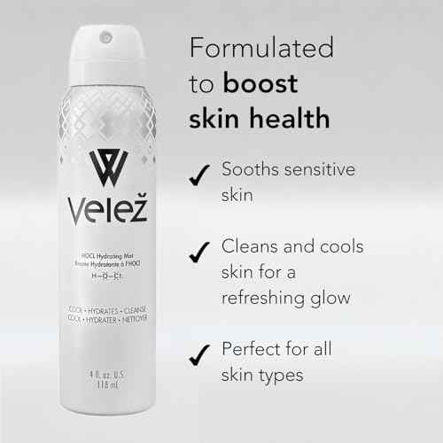 Vele? HOCL Hydrating Face Mist, Gentle Facial Spray, Versatile Fusion of Hypochlorous Acid + Pure Water, Refreshes, Soothes & Cleans The Skin, 4 Fl Oz
