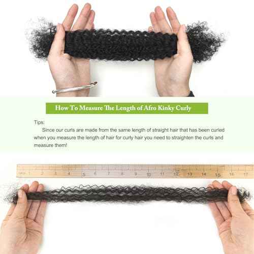 poetically 10 Inch Afro Kinkys Bulk Human Hair 2 Bundles 100g Natural Black Afro Kinky-Curly Human Hair Bulk for Twist/Dreadlock Extensions/Repair Locs/Braids Mini Twist Braiding Hair