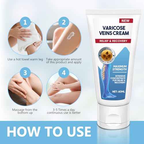 ITECFREELY Varicose Veins Cream, Improve Blood Circulation Varicose Veins Care, Fast Soothe Cream for Legs