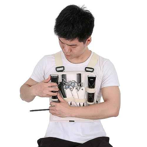 Leather Fashionable & Functional Chest Rig Bag for Barbers, Stylish Haircut Tools Storage Chest Bag for Barber