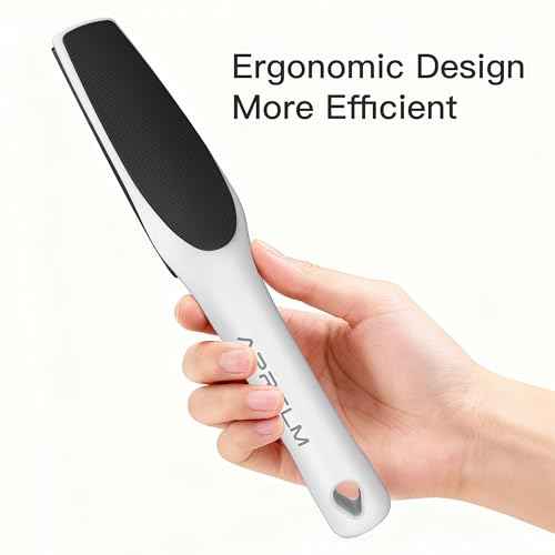 3-Sided Glass Foot Callus Remover, Professional 3-in-1(Coarse, Medium, Fine) Foot File, Pedicure Tools for Feet Hard Skin Smooth Polishing (White)