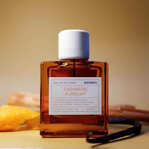 KORRES Eau de Toilette, Cashmere Kumquat Fragrance for Women and Men, Citrus Floral Woody Perfume with Orange Blossom, Vanilla & Cedarwood, Inspired by Greek Island Scents, 1.69 Fl Oz