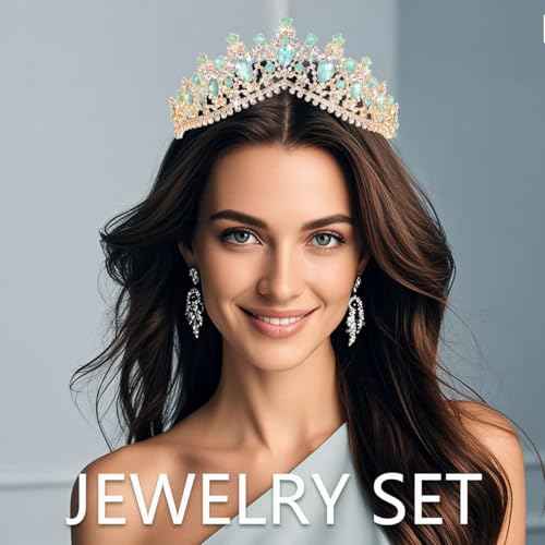Kamirola - Queen Crown and Tiara Princess Crown for Women and Girls Crystal Headbands for Bridal, Wedding Gothic Halloween Costumes for Women Prom Christmas Halloween Birthday Prom Pageant Party£¨TR23£©