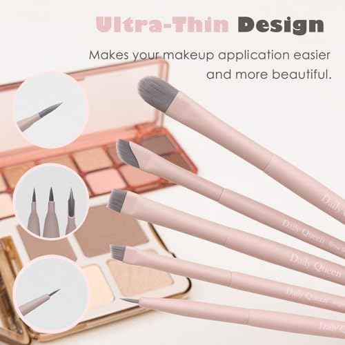 20pcs Pink Essential Makeup Brush Set Professional Powder Concealers Eye shadows Blush Eyeliner Eyebrow Contour Eye blending foundation kit (20pcs brush set)