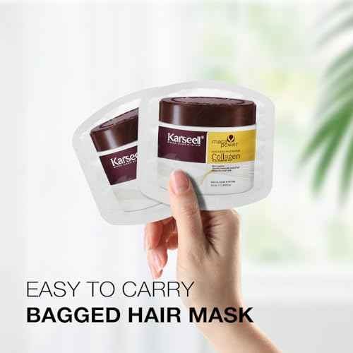 Karseell Collagen Hair Treatment Deep Repair Conditioning Argan Oil Collagen Hair Mask Essence for Dry Damaged Hair All Hair Types 10ml/ 0.34oz£¨24 packs