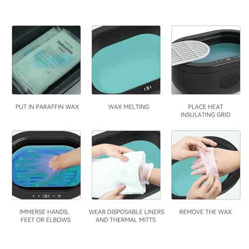 Paraffin Wax Refills for Hands and Feet 6 packs Paraffin Blocks for Professional Paraffin Wax Bath Machine Hydration