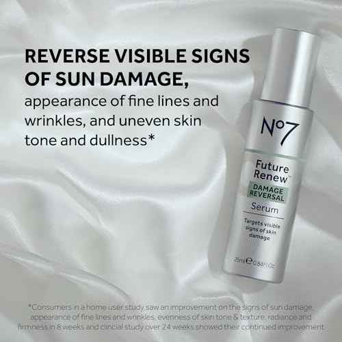 No7 Future Renew Damage Reversal Anti Aging Serum for Face - Face Serum for Women with Peptides to Support Skin Repair - Helps Reduce Fine Lines, Wrinkles, Dryness & Uneven Tone (0.84 Fl oz)