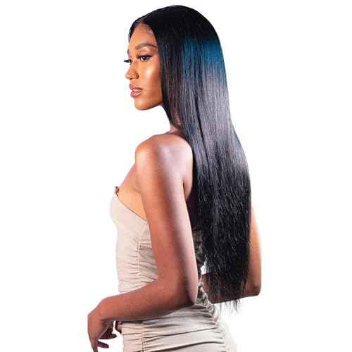 Shake-N-Go - GLOSSY 100% VIRGIN REMY HAIR - STRAIGHT (12"/14"/16", NATURAL BLACK)