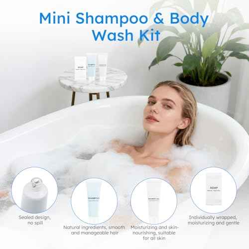 Hygiene Kits and Bulk Convenience Kits Feature Double-Sealed Individual Packaging. Personal Hygiene Kits are Suitable for Hotels, Camping, Home Use, and Travel (50-Pack)