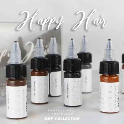 Nuva Scalp Micro-Pigmentation Ink - Customizable, Neutral Undertone for SMP Procedures, Vegan, Made in USA (SMP (8-Pack))