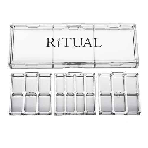 Empty Makeup Palette | 20 Wells | Modular Interchangeable Depotting System | Ritual Pro Palette 3 | Sample Bundle, Lipstick, Creams, Alcohol based makeup and paint, watercolor, Gouache, Acrylic paint