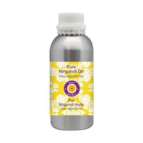 d?ve herbes Nirgundi Oil (Vitex negundo Linn) | Infused | Pure | Non-Sticky | Lightweight | for Facial Care | Men & Women | 300ml (10 oz)