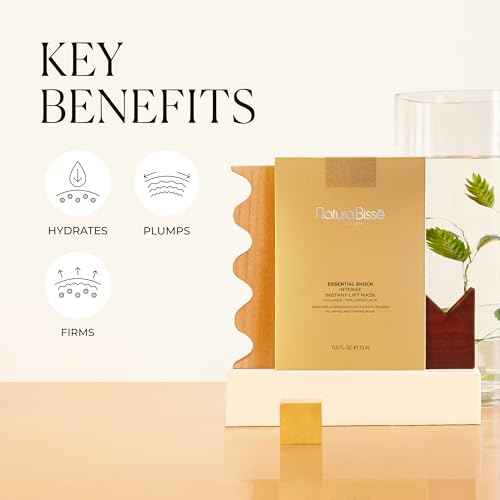 Natura Biss? Essential Shock Intense Instant-Lift Mask, Firming Sheet Mask, Hydrates, Firms & Plumps, For All Skin Types, 4 units