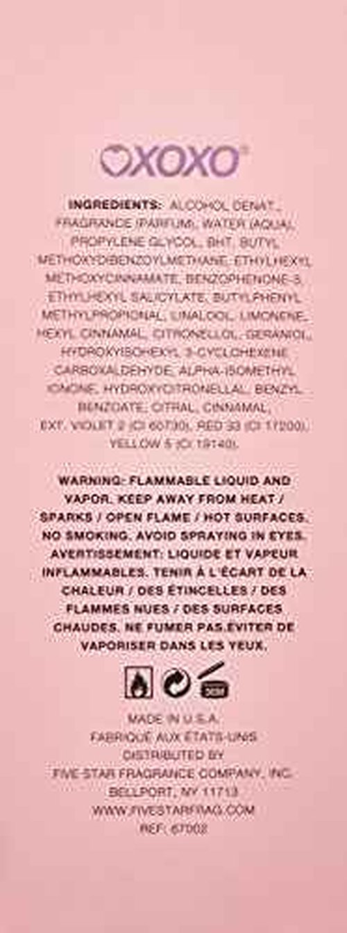 Xoxo By Victory International For Women. Eau De Parfum Spray 3.4 Ounces