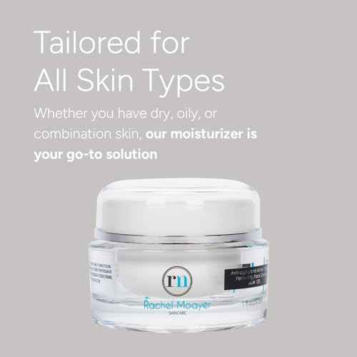 Rachel Moayer Skin RM Anti-Aging Face Cream, AHA 12%, Acne Control & Anti-Wrinkle Moisturizer, Hydrating Peptide Collagen Production for Men & Women