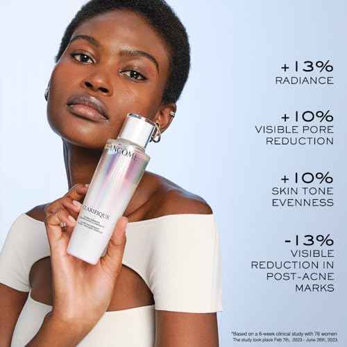Lanc?me Clarifique Double Treatment Essence - Exfoliating, Brightening & Soothing Facial Essence - with Salycilic, Glycolic & Lactic Acids - Improves Skin Radiance, Skin Tone Evenness & Hydration
