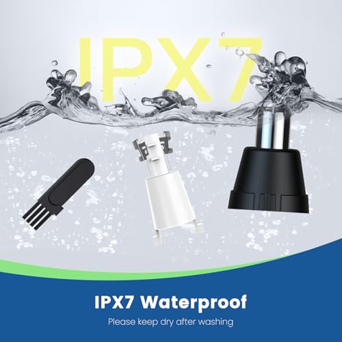 Ear and Nose Hair Trimmer for Men, 2025 Professional Painless USB Rechargeable Eyebrow & Facial Hair Trimmer, 13,000 RPM Precision Tool with Powerful Motor and Dual-Edge Blades, IPX7 Waterproof