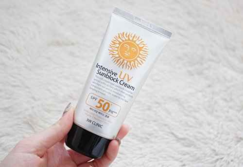 3W Clinic Intensive UV Sunscreen Sunblock Cream 4 Pack SPF50+ / PA+++ 70ml (2.3oz)