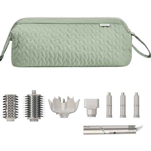 Shark Flex Style Case for Airwrap Hair Dryer Brush Revlon Hair Tools Travel Bag Carrying Case Flat Curling Iron Organizer (Sage Green)