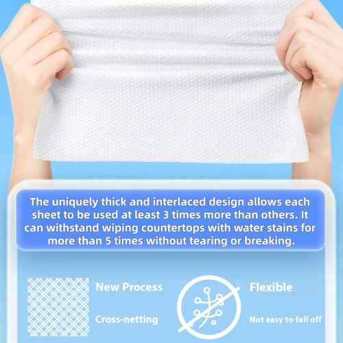 Disposable face towel. MIXUISEE thick and soft face towels. 100% cotton face cloths.facial towels 150% thickness.Remove makeup and cleansing.Suitable for sensitive skin. (Extra thick 150 pieces)