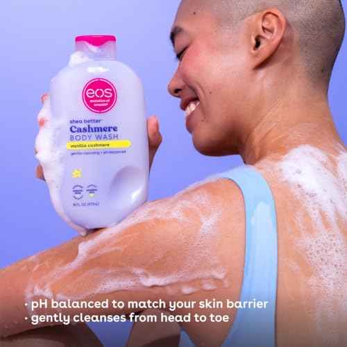 eos Shower Essentials Bundle- Body Lotion, Body Wash, Shave Oil - Vanilla Cashmere