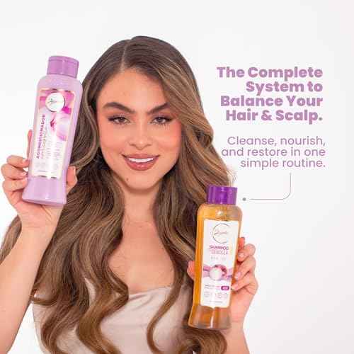 ANYELUZ Onion Shampoo, Conditioner and Hair Mask set, with Onion Extract and Vitamin E, Cleanses and Reduces Oiliness, for all Hair Types