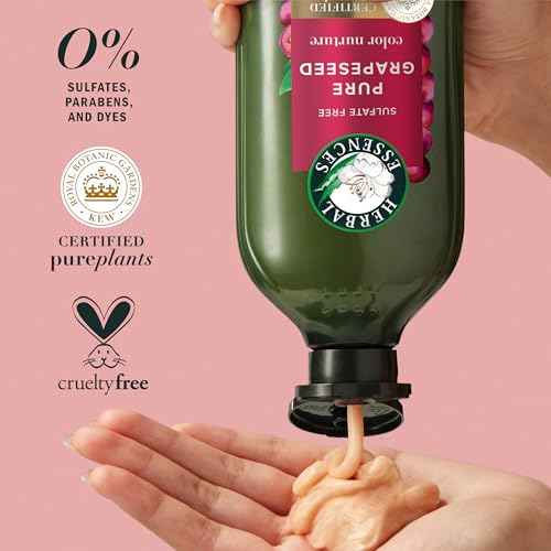 Herbal Essences Pure Grapeseed Color Nurture Sulfate Free Conditioner, 13.5 fl oz, Hair Protection and Color Nourishment
