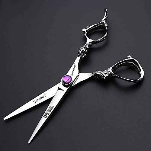 6" Professional Hairdressing Scissors Set, Hair Clipper/Household Stainless Steel Hair Clipper (6" Silver Set)