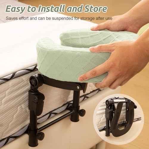 Massage Headrest for Bed, Adjustable Massage Face Cradle at Home, Portable Massage Table Kit for Sleeping Mattress, Face Down Pillow After Eye Surgery