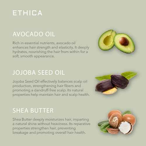 Ethica Beauty Professional Conditioner. Deep Conditioning, Volumizing, & Hydrating. Promotes Strong Healthy Hair, Scalp Health, and Hair Growth, 16.9 oz