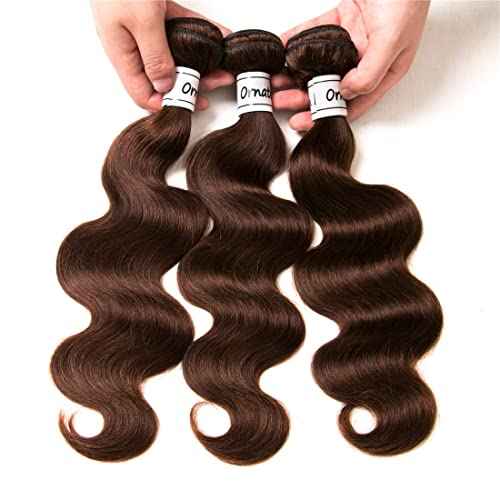 Body Wave Bundles Human Hair Brazilian Body Wave Hair Extensions Sew In 9A Grade Virgin 100% Unprocessed Remy Human Hair Weave Extensions (Body 4#, 20 20 20inch)