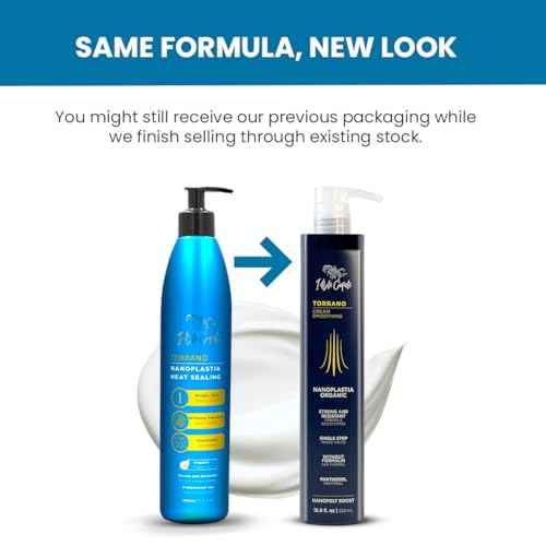 I Belli Capelli Torrano Cream Keratin Hair Treatment Straightening in 1 Step, Formaldehyde Free-Nanoplastia Para Alisar Cabello, Keratina Organica Sin Formol Para Alisar el Pelo (2-Pack - 500ml each)