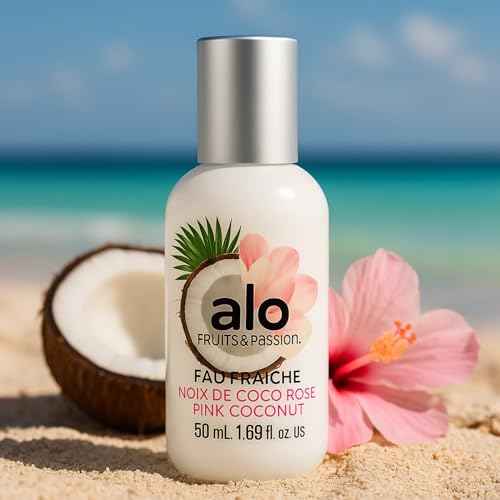 Cucina Fruits & Passion Alo Pink Coconut Eau Fraiche light, airy fresh spray perfume in warm weather 50 ml/ 1.69 fl.oz