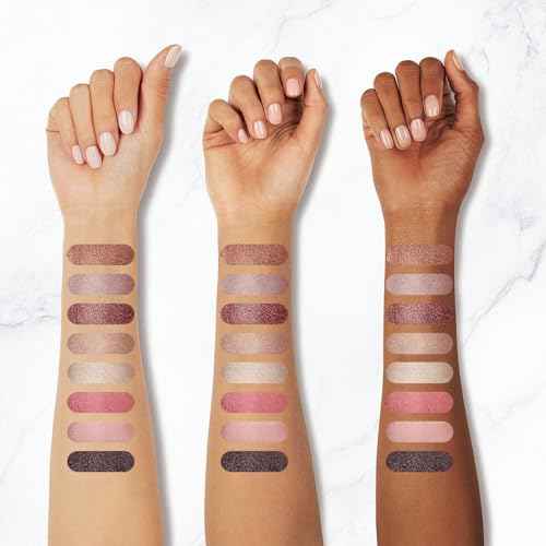 Color Nymph Naked Eyeshadow & Blush Palette Set?Highly Pigmented Blush Highlighter Bronzer Makeup Palettes?Travel Friendly Shimmer Powder Face Pallet