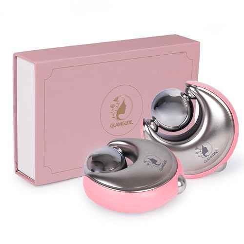Cryo-Infused Ice Roller for Face Women Pack of 2 - Ergonomic Facial Ice Roller for Eyes, Cheeks, Nose, Mouth, Neck - Travel Freezer Face Depuffer Massager - Skincare Beauty Ice Globes for Face