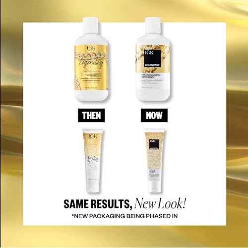 IGK LEGENDARY Dream Hair Shampoo (8 Oz) + IGK Mistress Hydrating Hair Balm (5 Oz) | Hydrated + Shine + Frizz Control | Vegan + Cruelty-Free |