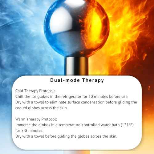 Ice Roller for Face Ice Globes Eye Massager Facial Roller Tools Stainless Steel Cryo Globes Long-Lasting Cold Therapy for Eyes, Hot Flashes, Body Skin Care for Puffiness, Wrinkles