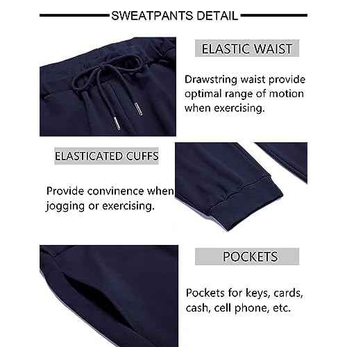 COOFANDY Sweatsuits for Men 2 Piece Tracksuit Casual Athletic Jogging Suit Hooded Set