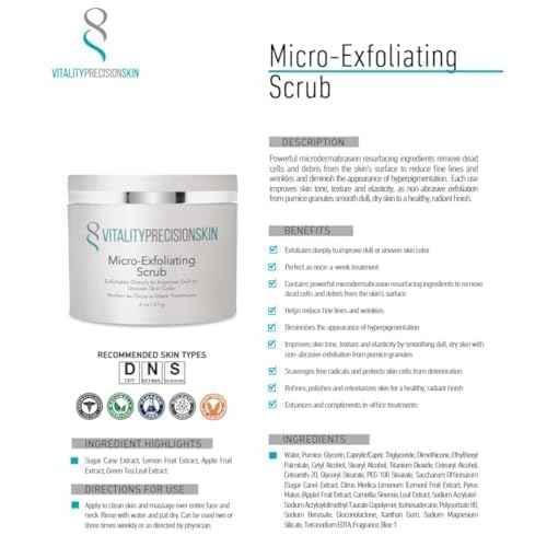 Vitality Precision Skin Micro-Exfoliating Scrub