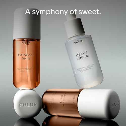 PHLUR Sweet Skin Trio - Exclusive 3pc Travel Size Body Mist Set ft. Vanilla Skin, Heavy Cream, Caramel Skin (3 x 3 fl oz)