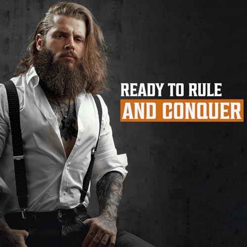 Viking Revolution Beard Wash and Beard Conditioner for Men with Argan Oil and Jojoba Oil- Beard Softener and Strengthener Beard Care Beard Shampoo and Conditioner with Ginseng Root(5oz,Coffee Whiskey)