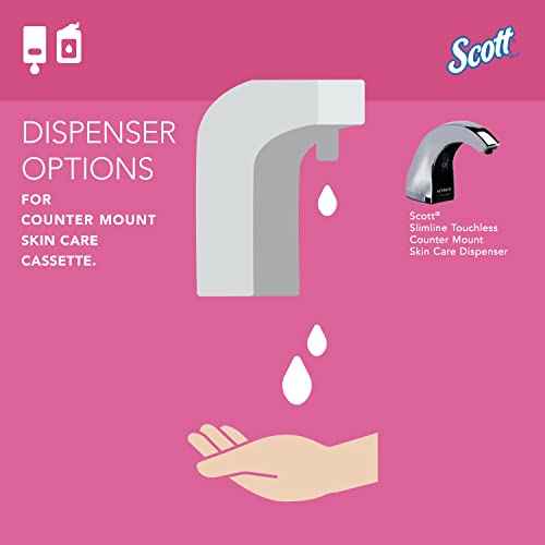 Scott Professional Foam Hand Soap with Moisturizers (11280), 1.5 L, Foaming, Pink, Floral Scent, Under-Counter Refills for Kimberly-Clark Professional Top Mounted Dispensers (2 Bottles)
