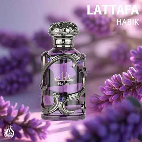 Lattafa Habik – Spicy, Aromatic, Woody, Musky – Eau de Parfum Spray Long-Lasting Fragrance for Men, 3.4 Ounce / 100 ml